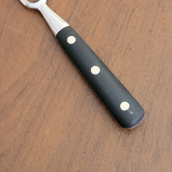 Vintage EKCO Meat Carving Fork Black Handle Stainless Steel Lenght 11.75" - Picture 2 of 8